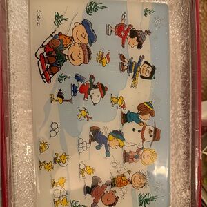 Peanuts Winter Wonderland platter